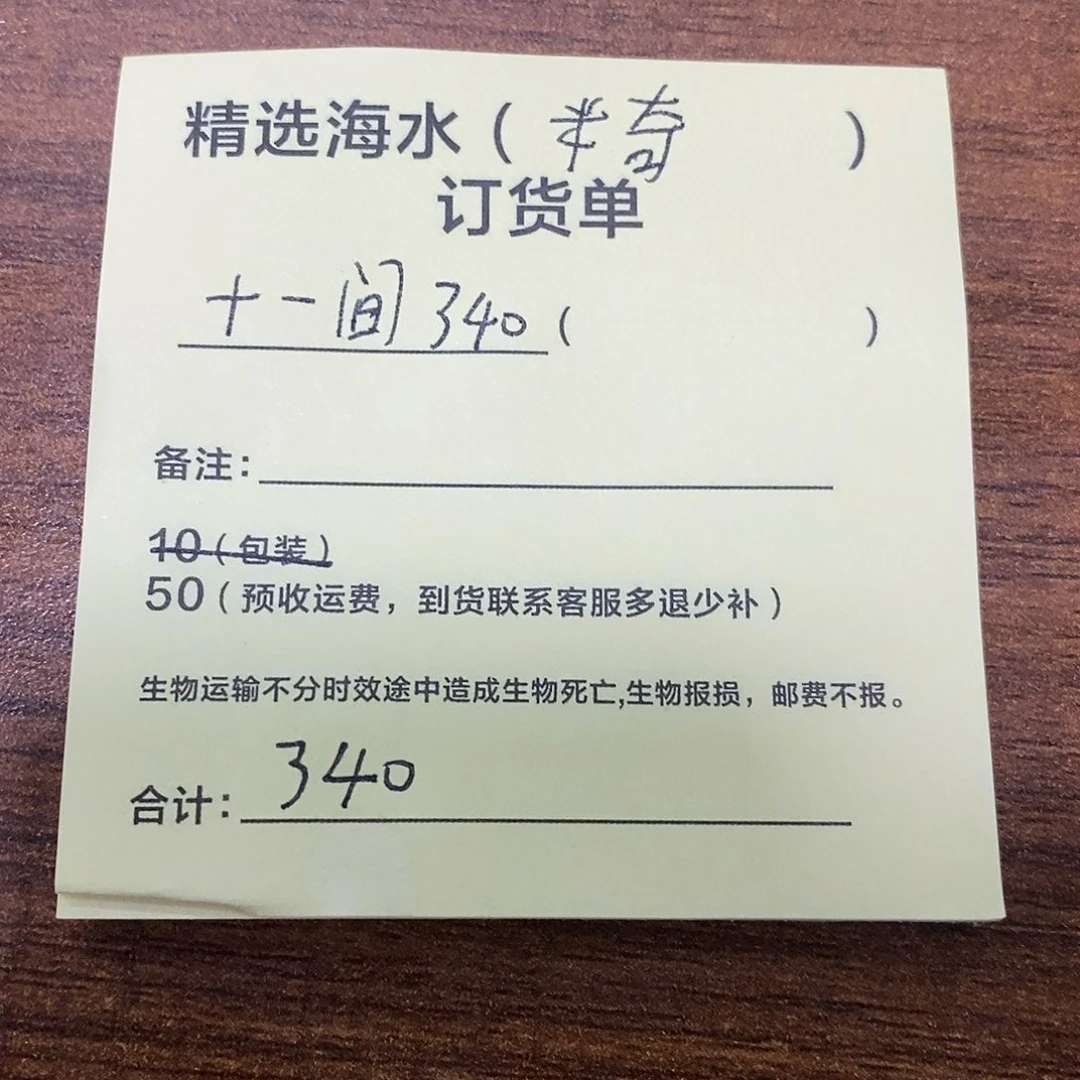 海水鱼十一间活动一只