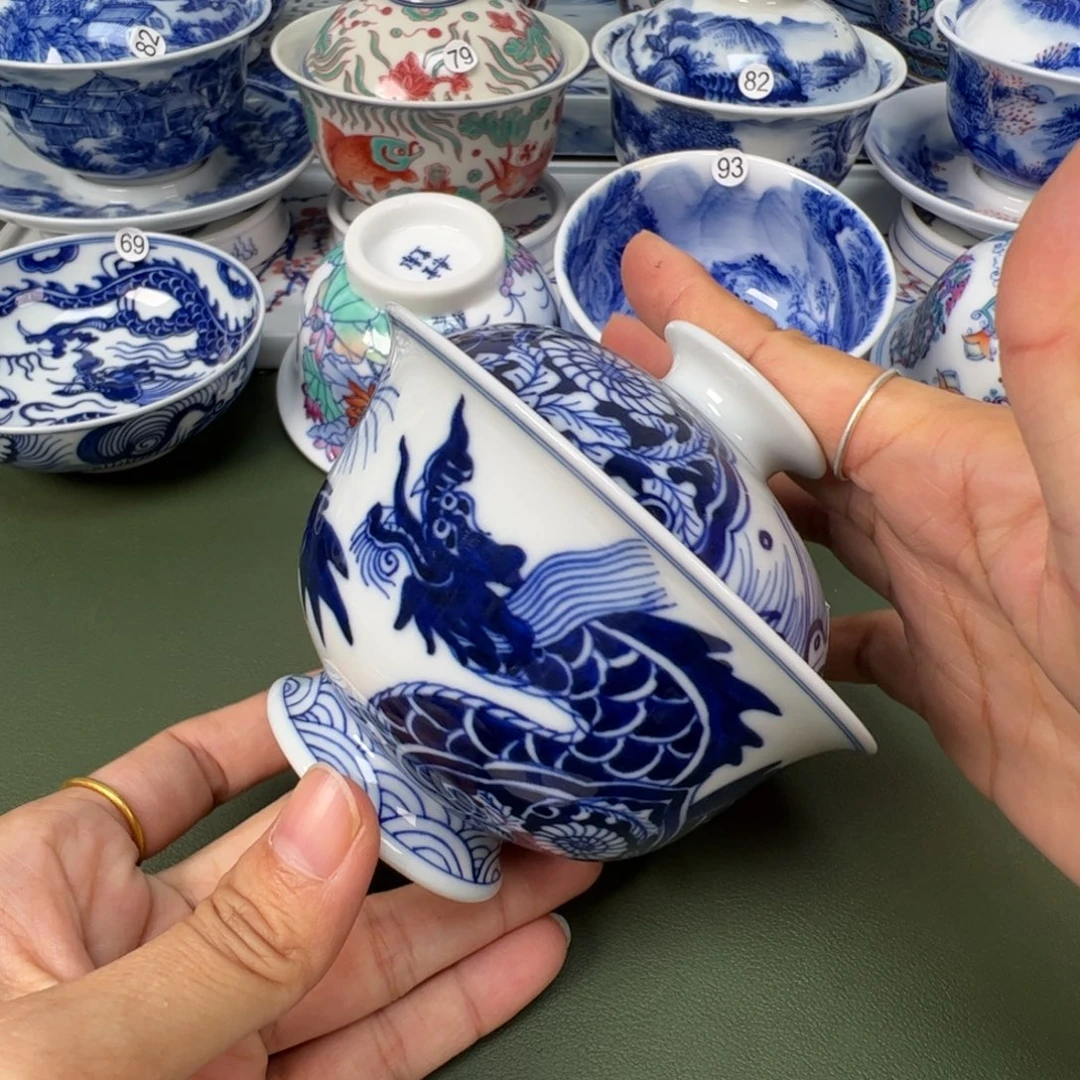 陶瓷景德镇纯手工纯手绘茶具木木81