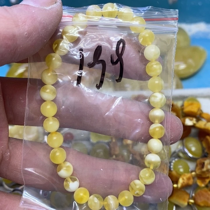 蜜蜡裸石未镶嵌?****手串