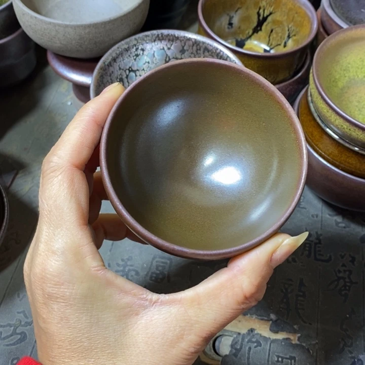 茶盏建阳建盏微瑕柴烧