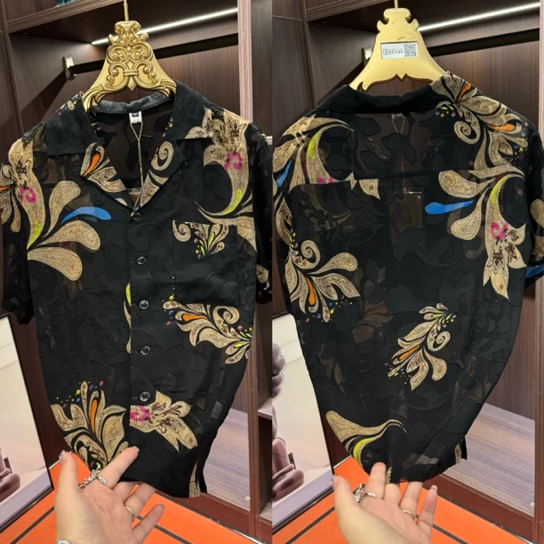 「星漓轻奢出品」XINGLI/6800/2025/高端欧货短袖花衬衫