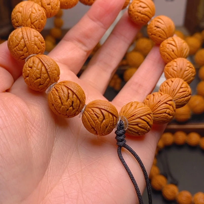 【闪购商品】桃核手串龙文桃核