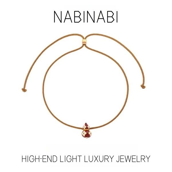 非金属木质项链 2033原创复古新中式四叶草滴油葫芦女时尚精致百