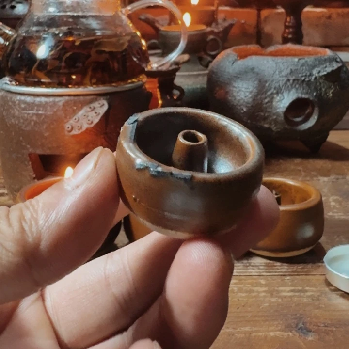 木***悠阿文手作迷你小油灯