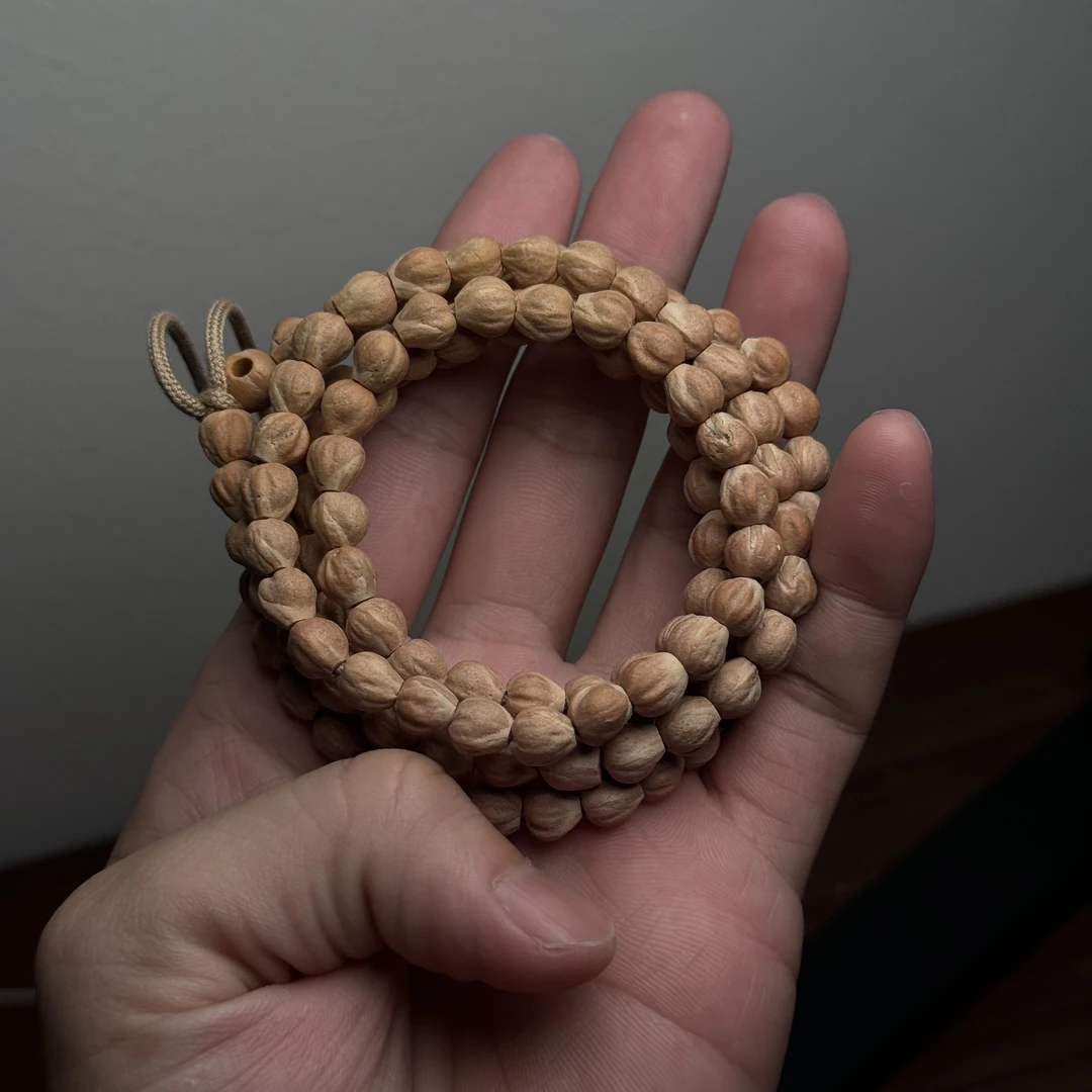 热振柏香籽微切红粉皮顺纹108