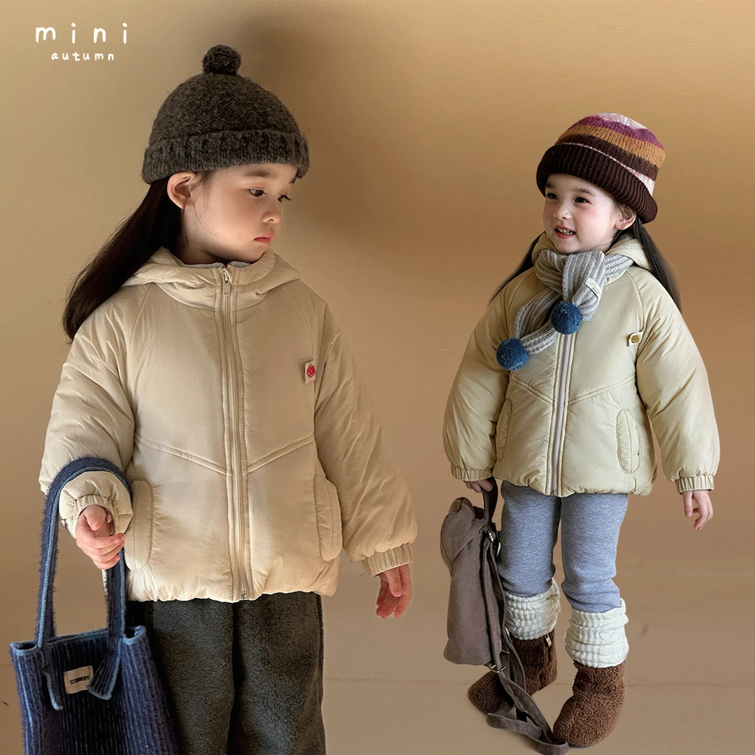 「MINI AUTUMN」【轻量随行】女小童冬季保暖轻薄连帽棉服外套BD53169