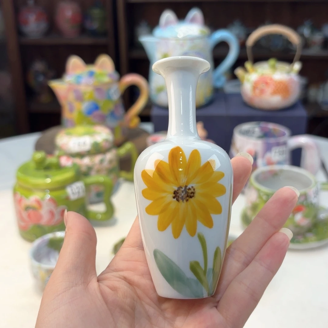 景德镇手绘高温釉下彩陶瓷茶具