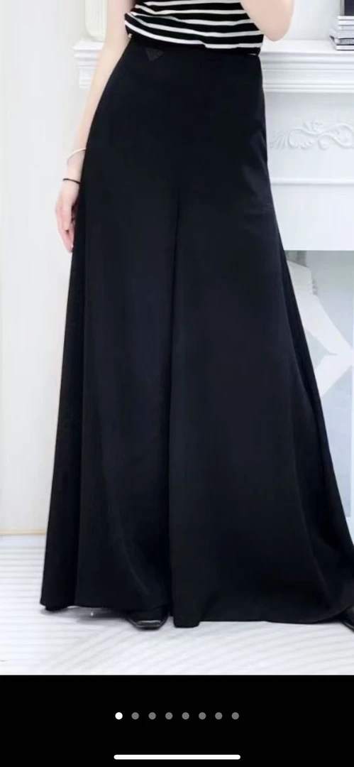 慕溢-336黑色大摆裙裤