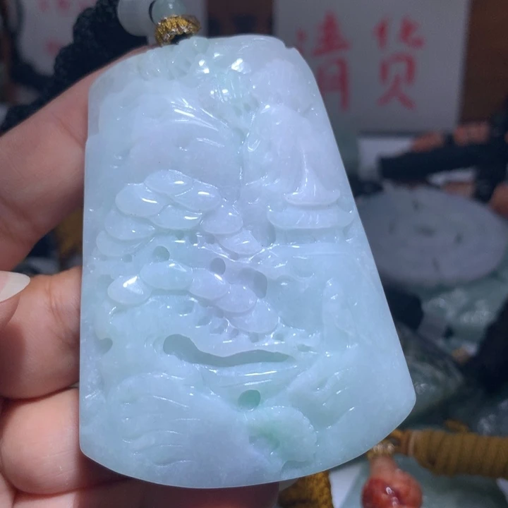颈饰未镶嵌翡翠保真天然A货翡翠