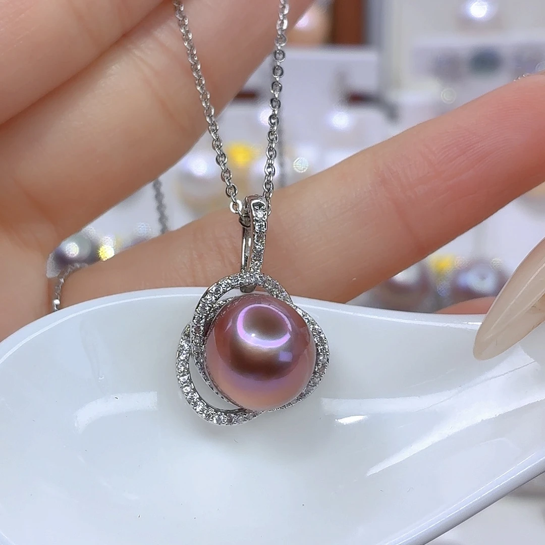 合金淡水珍珠颈饰F