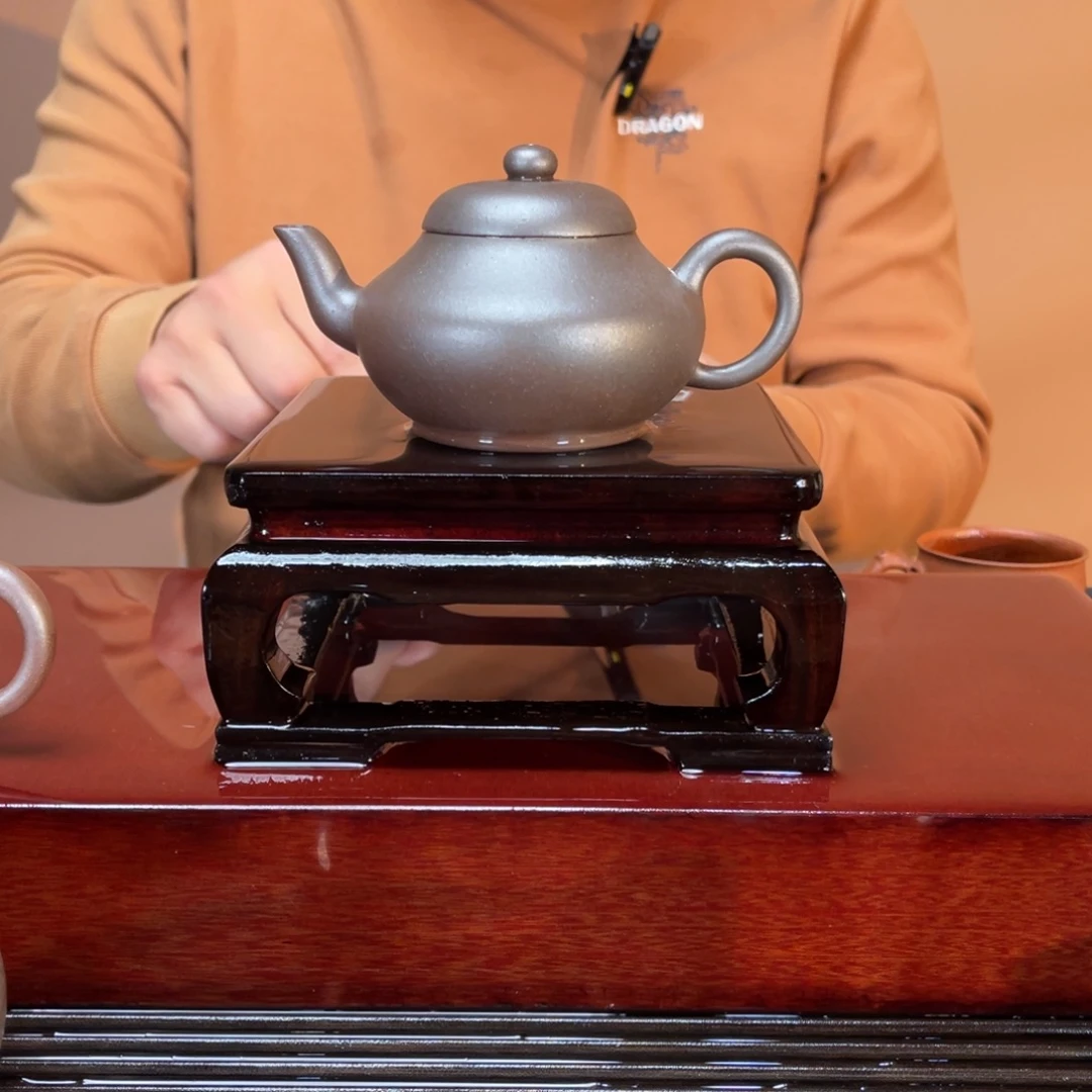 茶壶紫砂高端150cc清式紫泥高温