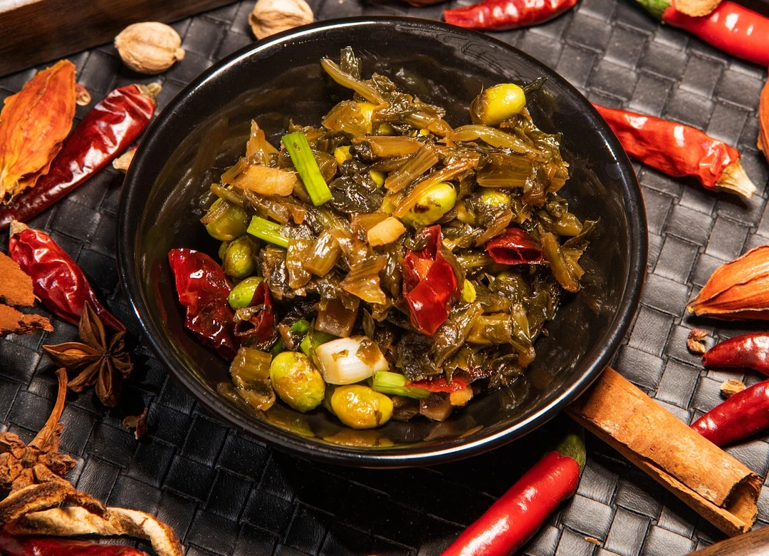 开味下饭菜雪菜毛豆早餐配粥咸腌菜佐餐佳品