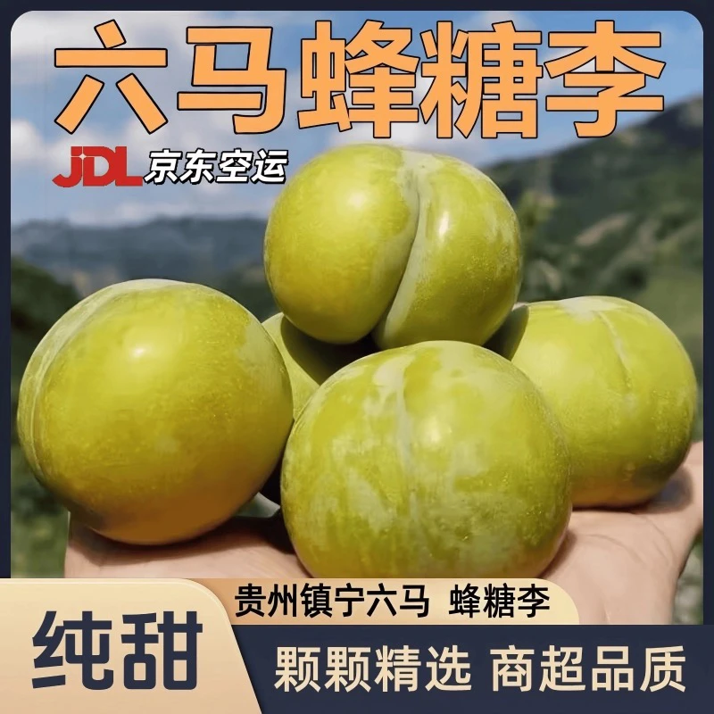 [京东空运]正宗贵州六马蜂糖李新鲜当季水果脆甜脱骨精选果