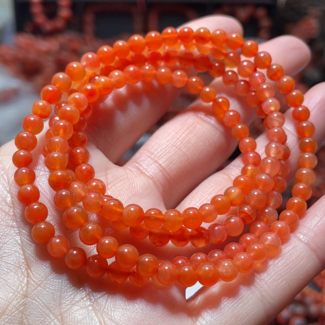 南红玛瑙手链未镶嵌