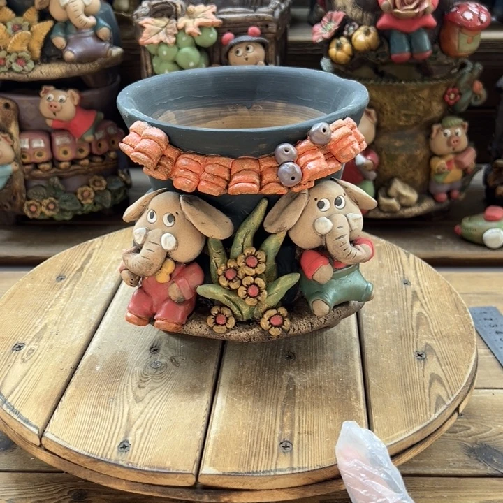 嘻哈多肉花盆百搭