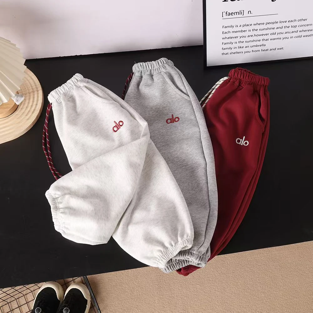 【清仓】2025儿童韩版宽松新款刺绣男女童卫裤束脚裤秋季