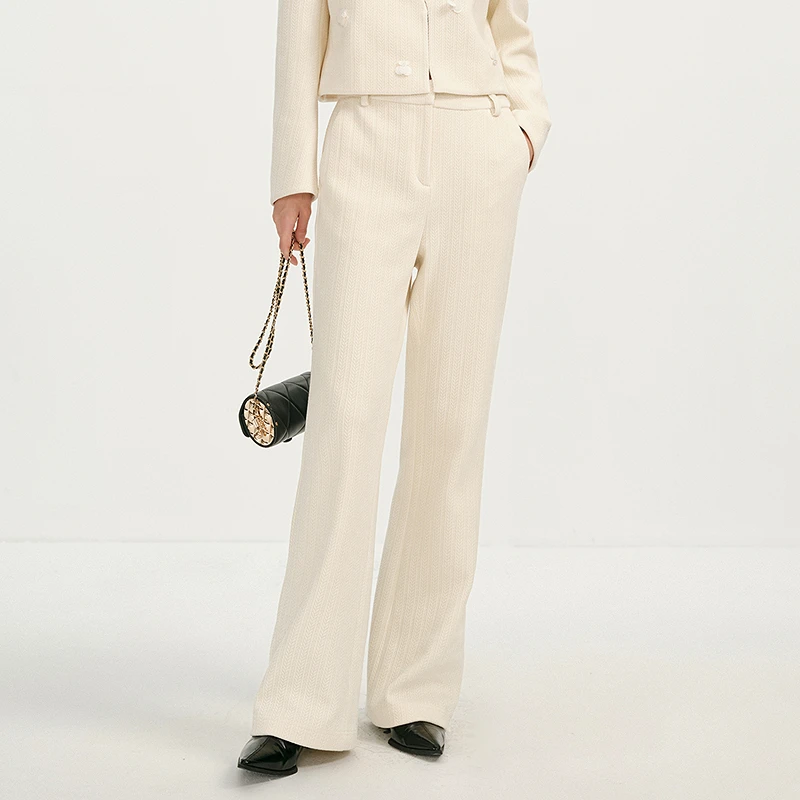 【商场同款】LY荷比俪春丝绒休闲宽松流风格休闲裤HYF11410140T