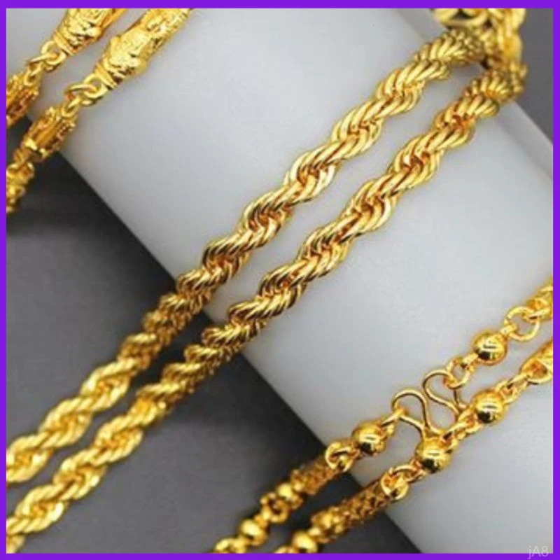 金项链男士神器具仿 土豪夸张装真金项链网红链子合逼道大金直播