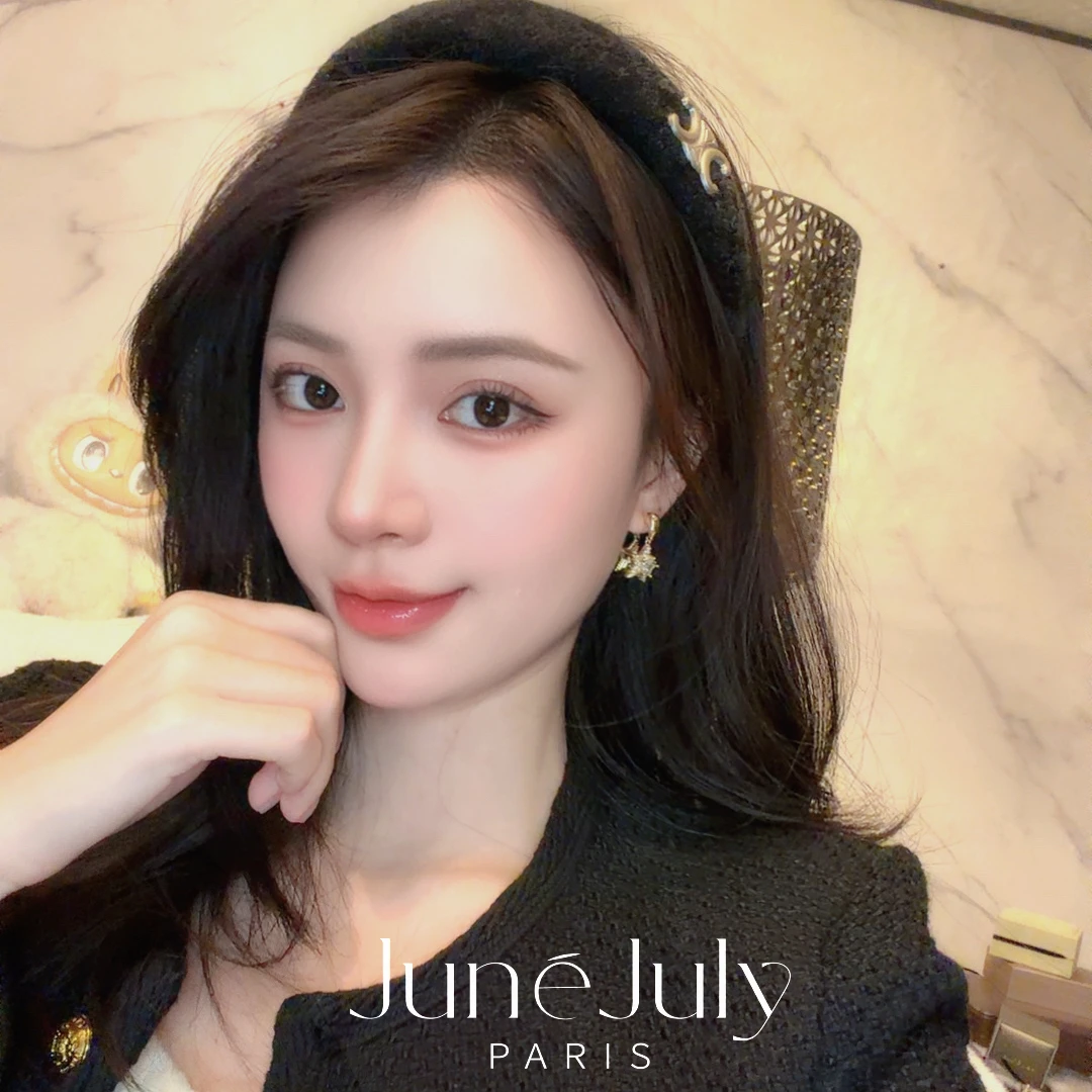 JuneJuly 百搭高级黑白气质法式发箍
