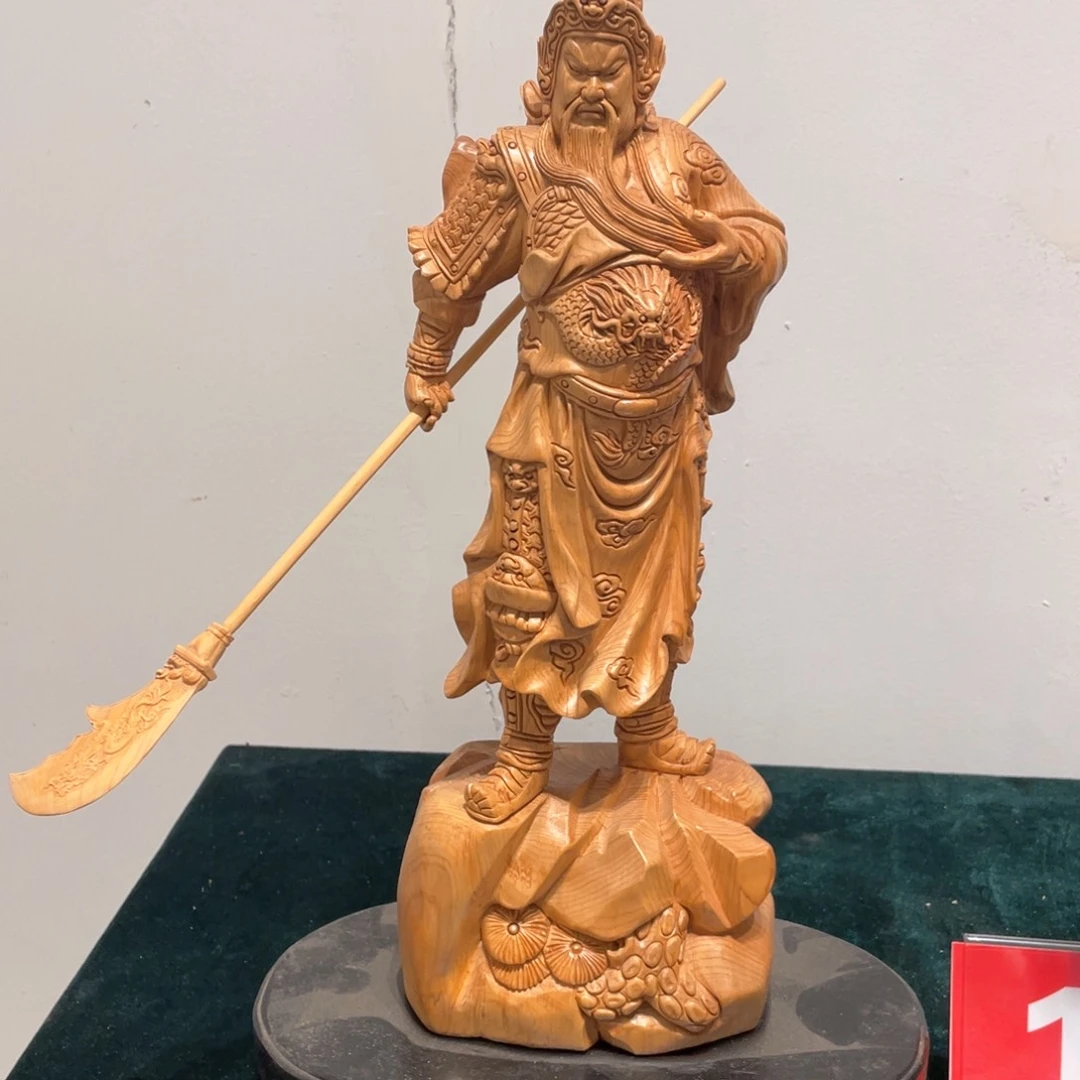 【闪购商品】柏木（崖柏）关二爷摆件