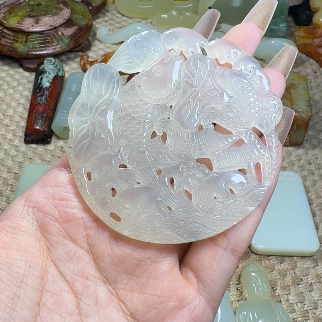 吊坠白玉菩提挂件
