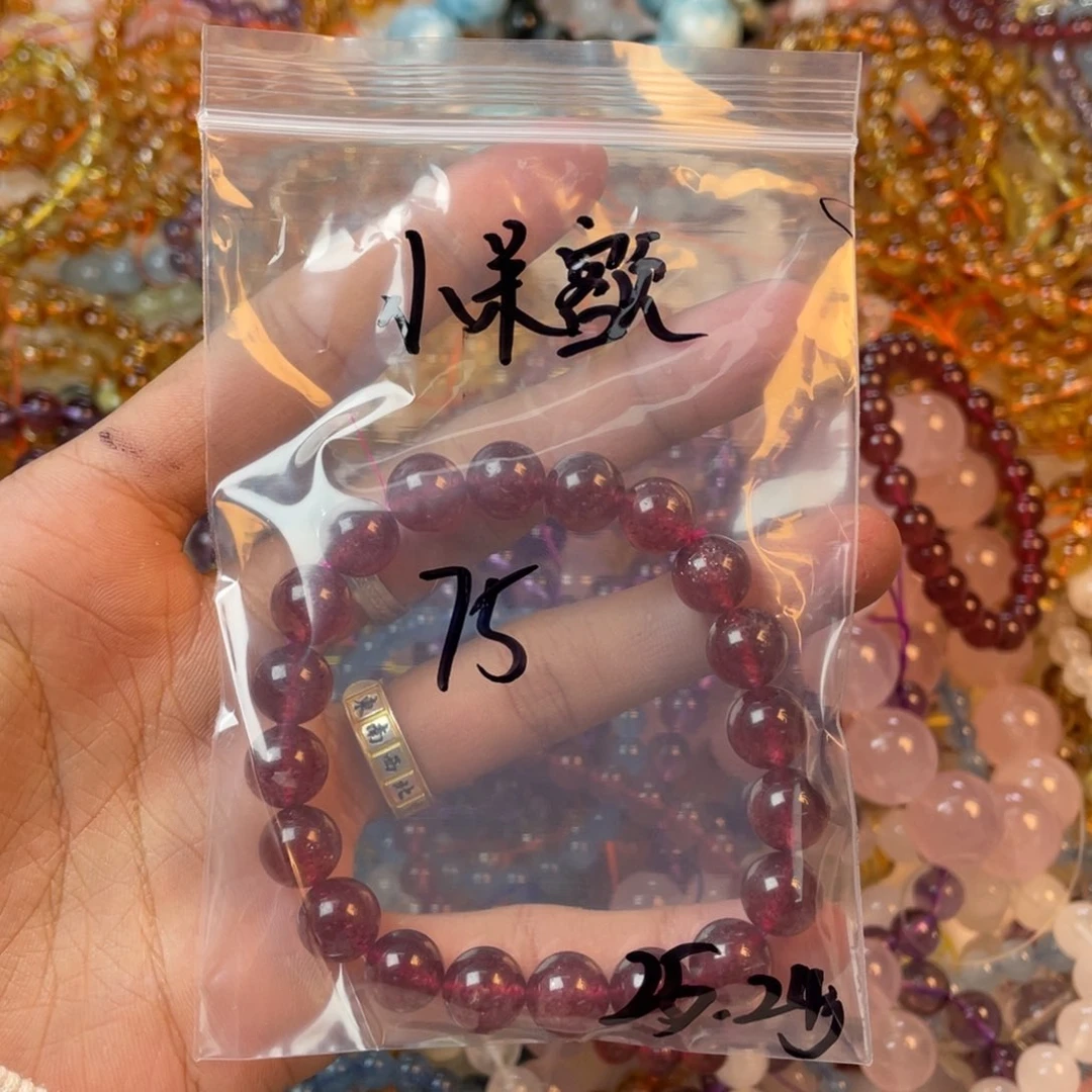 水晶天然草莓晶未镶嵌