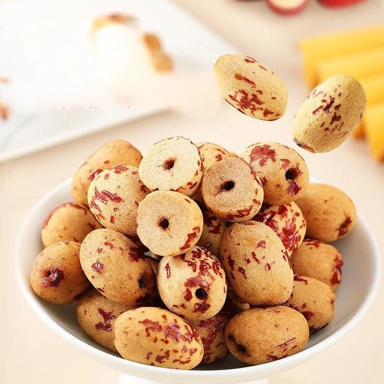 去皮无核红枣虎皮枣500克/袋新疆灰枣无核枣煮粥煲汤即食脱皮红枣