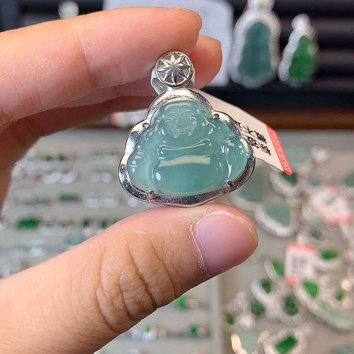 翡翠未镶嵌吊坠(赠链)吊坠