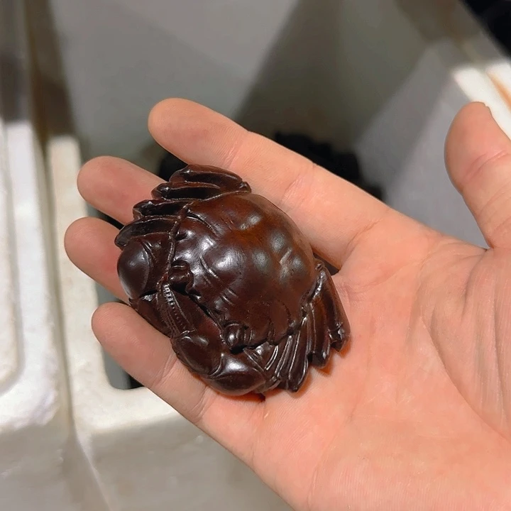 木黑檀木7螃蟹一只