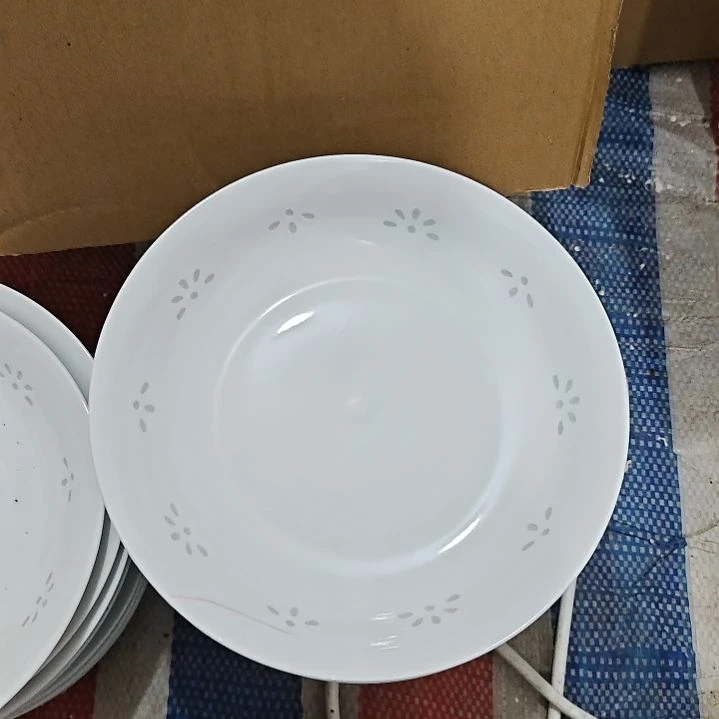 塑料景德镇青瓷玲珑8寸盘4个