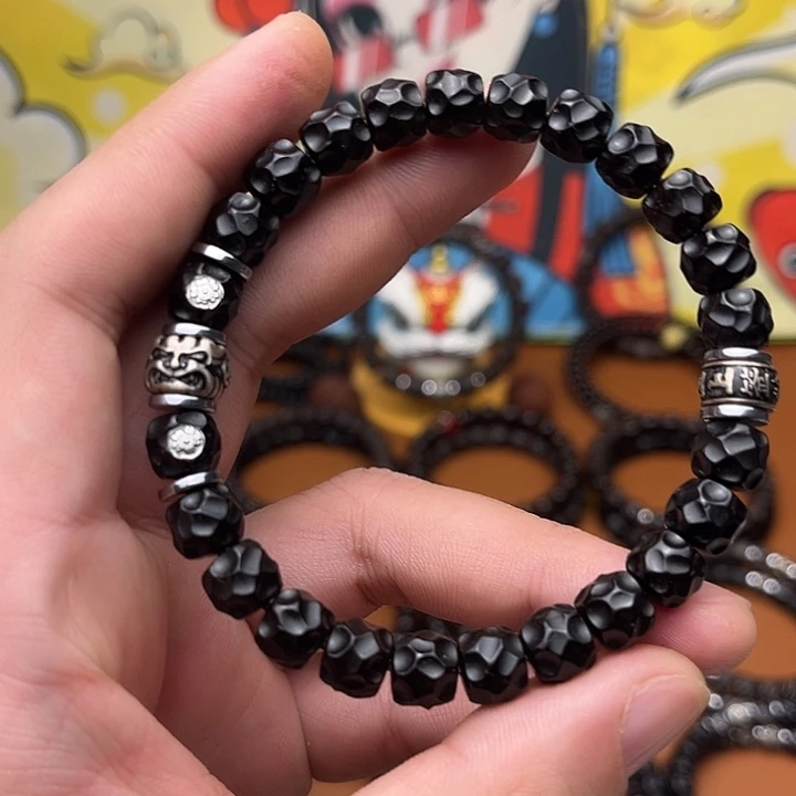 椰蒂手串98黑金深坑吞金兽上上签