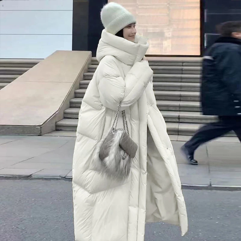 8158网红洋气炸街女装高品质冬季厚款保暖面包服韩版中长外套