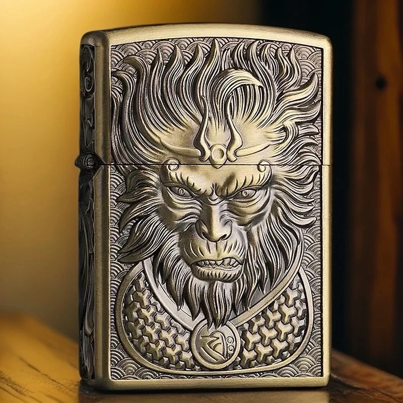 青铜色悟空煤油打火机（需自行加油）z