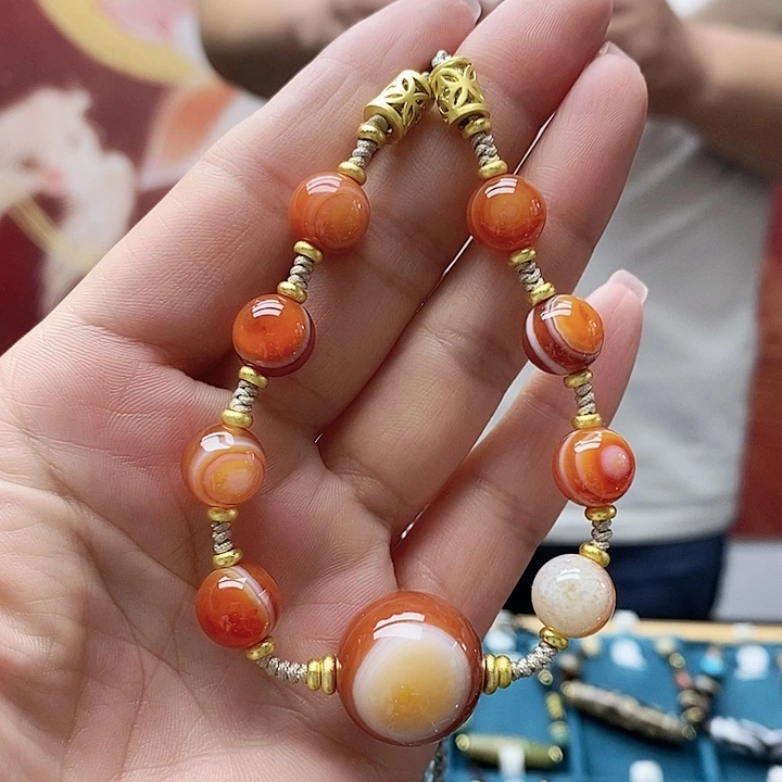 玛瑙/玉髓颈饰合金