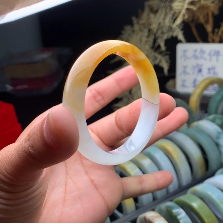 翡翠未镶嵌手镯手镯59-60