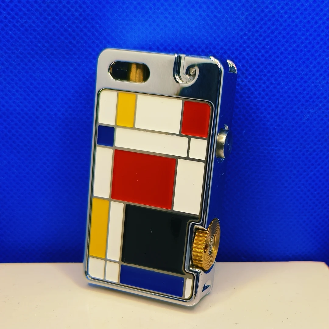 高档五彩珐琅复古全自动弹射煤油打火机创意男士礼物经典彩色金色