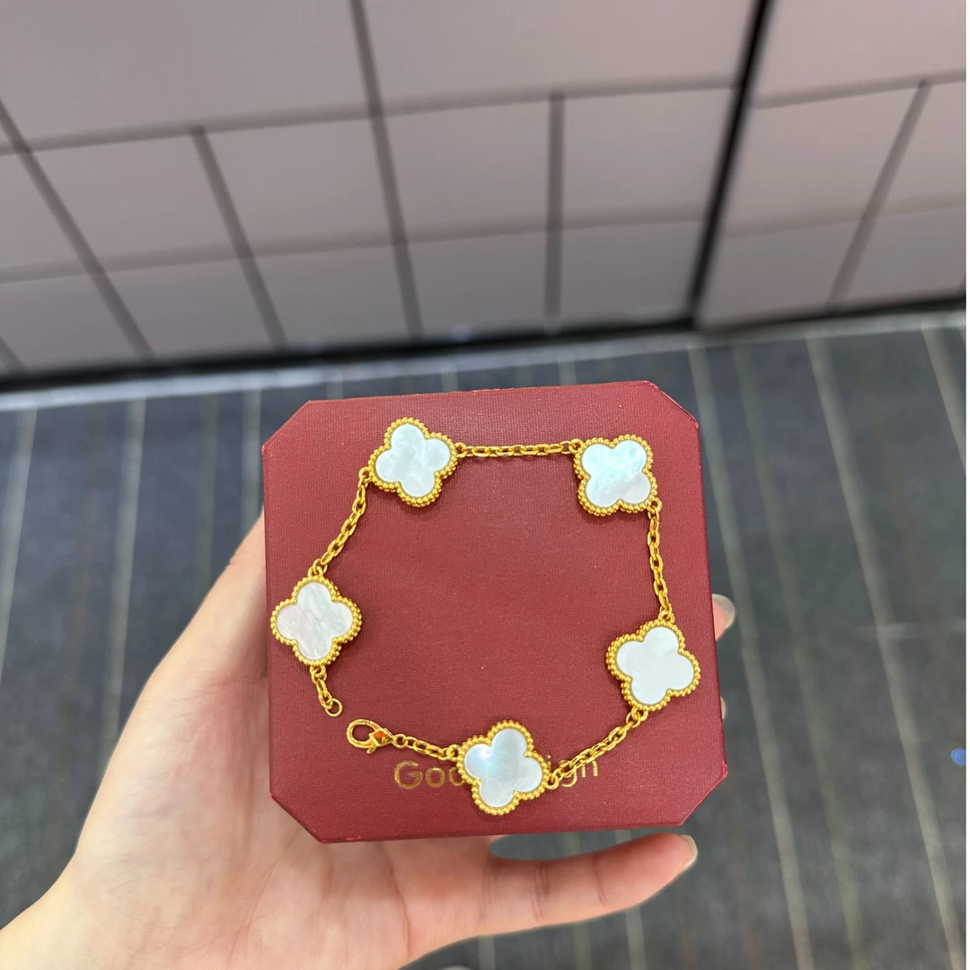 （618|柴柴专属）18k金贝母 花花奢华版手链