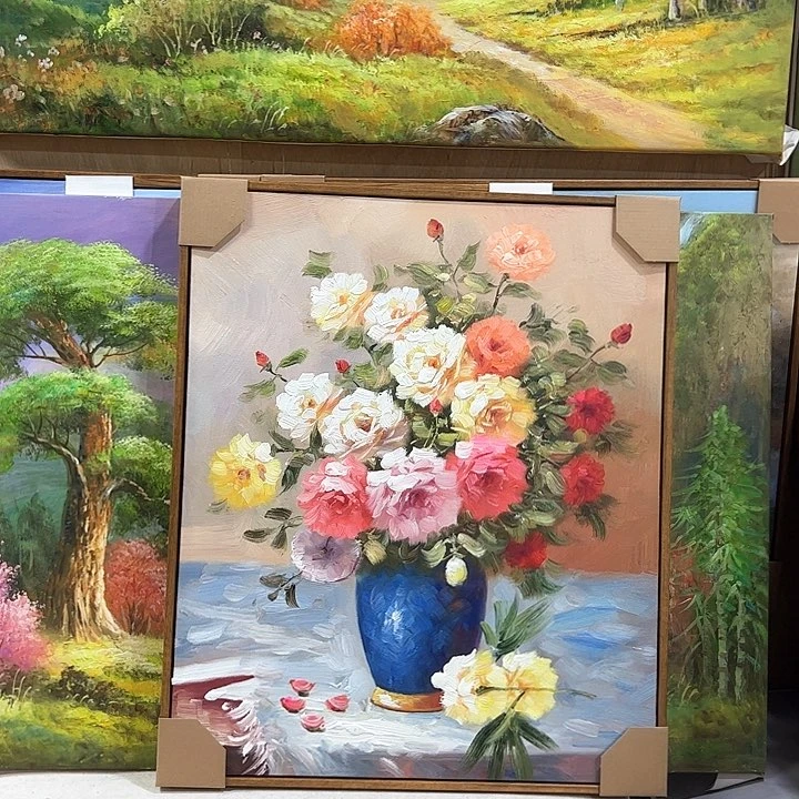 油画5060油画作品展的设计