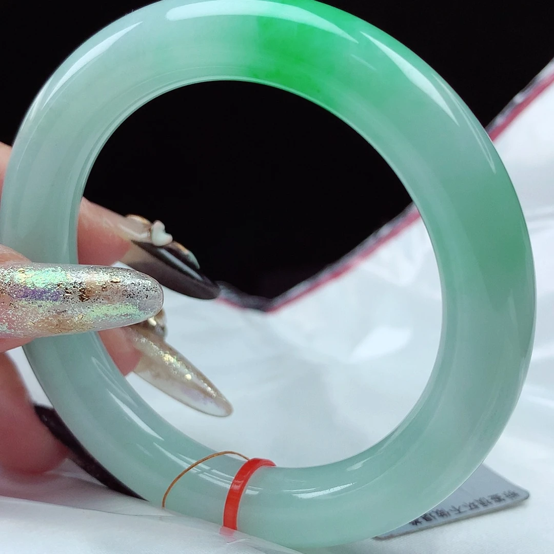 未镶嵌手镯翡翠54圆条0240