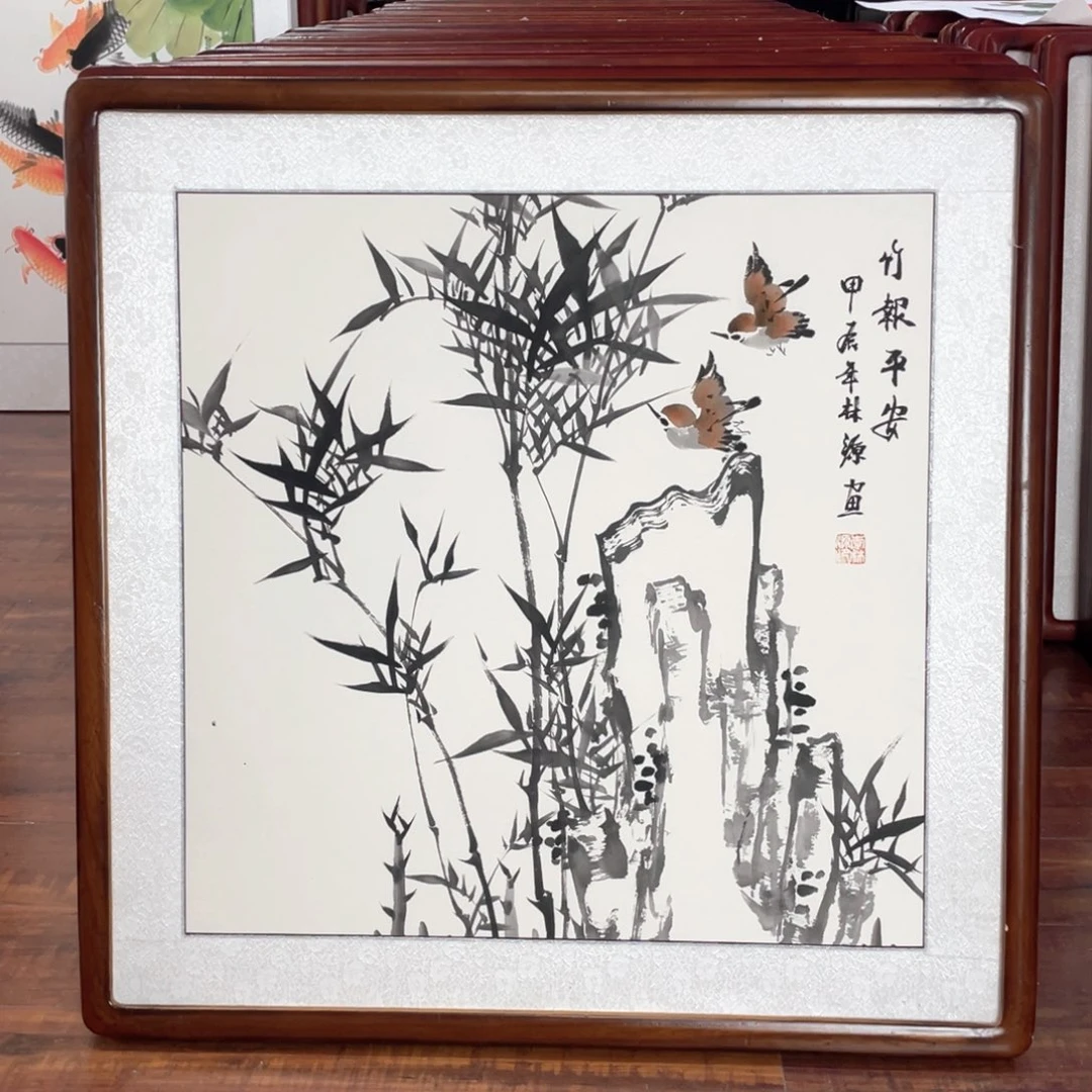 国画带框尺寸63*63厘米