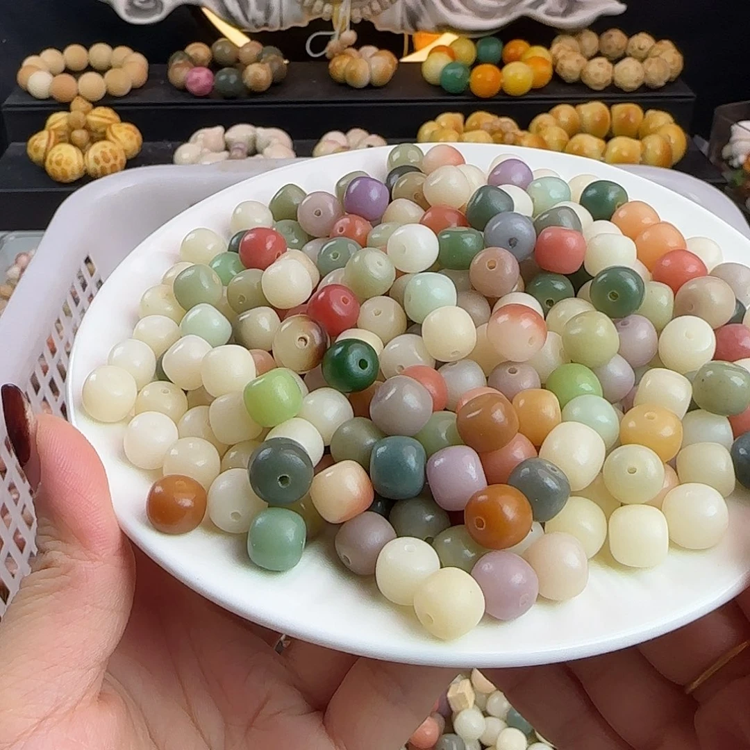 手串菩提根/象牙果卡10玛卡龙桶100卡牌➕100备珠