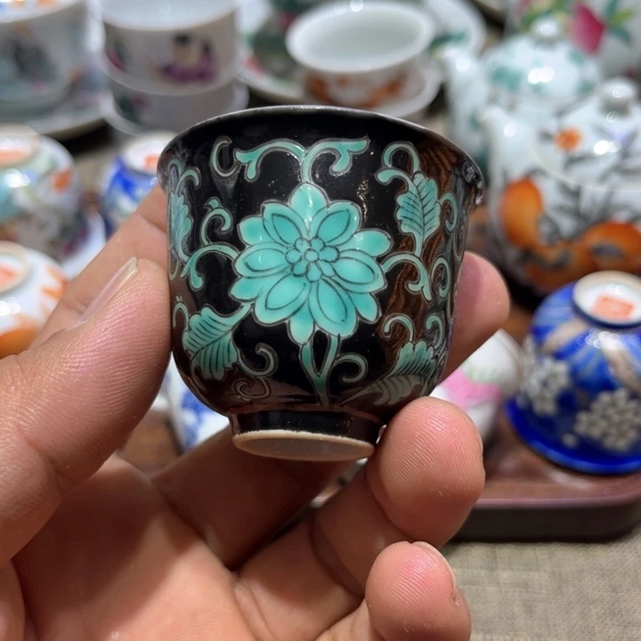 纯手绘精品盖碗杯