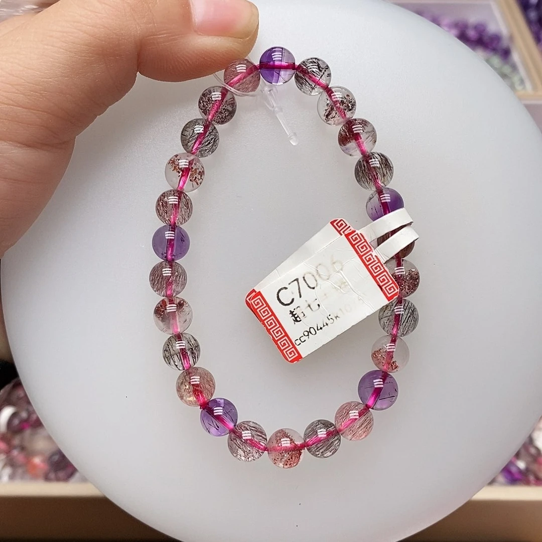 未镶嵌手链水晶C7006超七7+