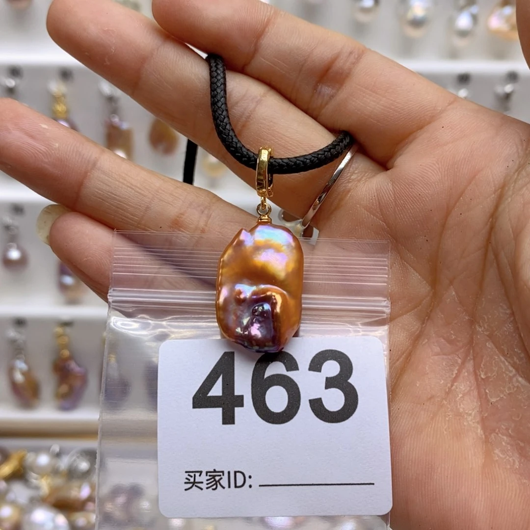 淡水珍珠颈饰银S925镶嵌463