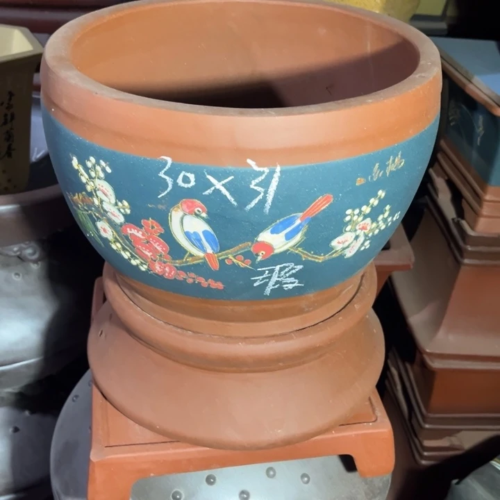 紫砂花盆紫砂花盆