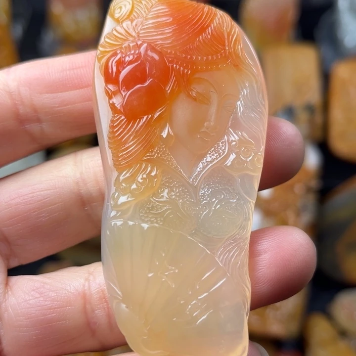 石英质玉（黄龙玉）未镶嵌手链