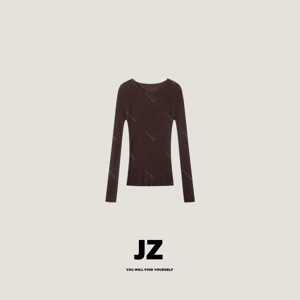 金子/JZ SO MUCH【纤柔兰精】100%兰精天丝舒适贴肤打底毛衣