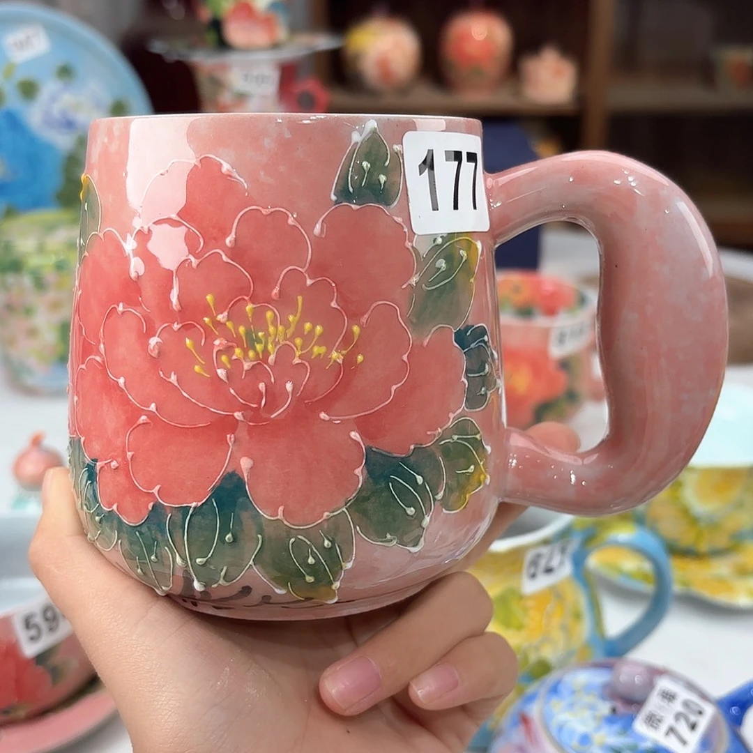 景德镇手绘高温釉下彩陶瓷茶具