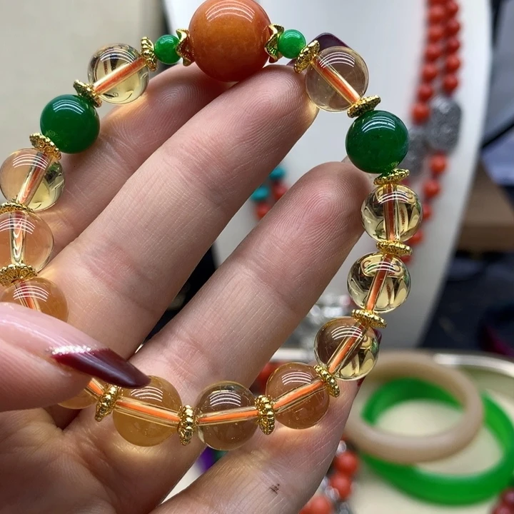 水晶颈饰银S925镶嵌吊坠