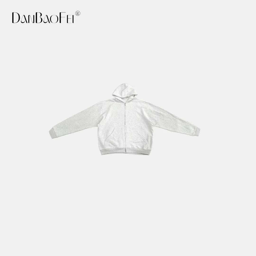 SS 没双E的帽衫 宽松休闲长袖双E帽衫拉链连帽卫衣开衫YLM00765